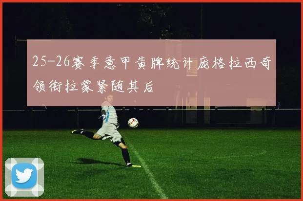 25-26赛季意甲黄牌统计庞格拉西奇领衔拉蒙紧随其后